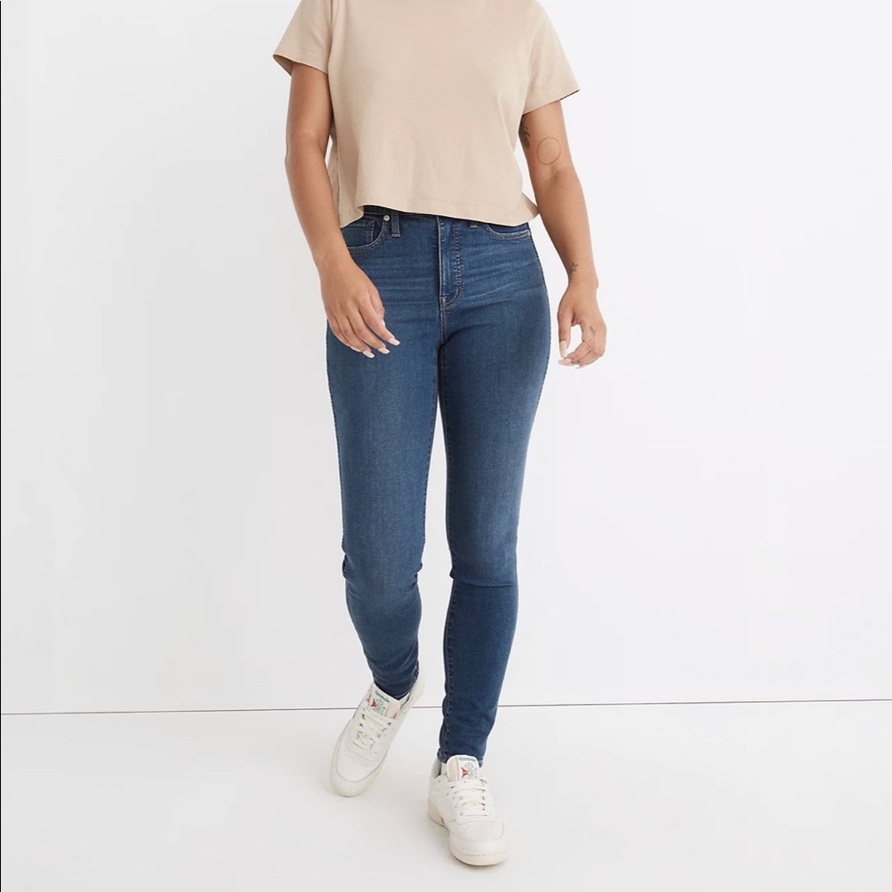 Madewell curvy high rise skinny jeans